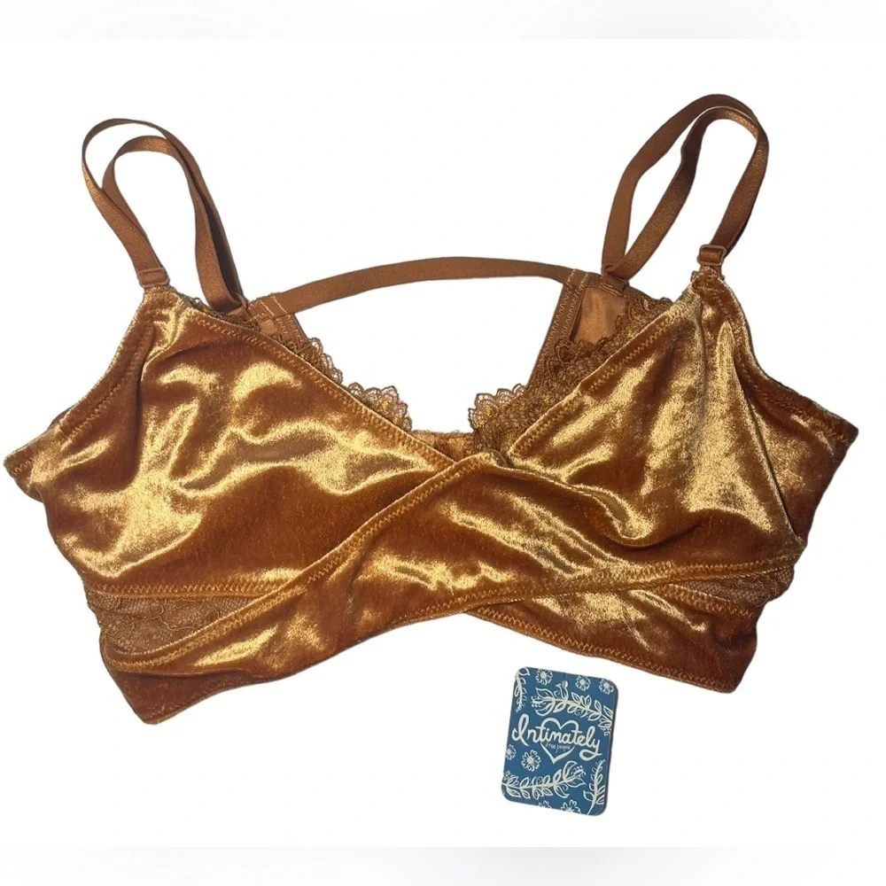 🎉HP🎉 Free People Aurora Longline Underwire Bra Copper Ginger Combo Large NWT - Picture 8 of 12